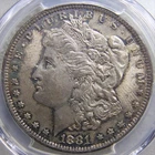 1881 - CC Carson City Morgan Silver Dollar AU Grade Well Preserved Details