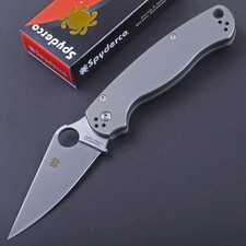 C95 Titanium Handle Pocket Folding Knife Para Military One Hand Open Flipper Us