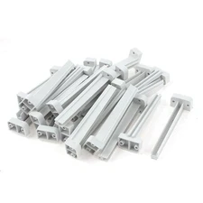 25pcs Vertical Mounting PCB Board Circuit Guide Rail Card Slot Holder Bar White