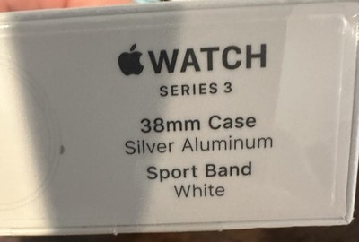 Apple Watch Series 3 38mm Space Gray Aluminum Case GPS Black Sport Band New