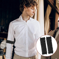 2 Packs Sleeve Garters for Men, Roaring 20s Armband Garter Elastic Vintage Sh...