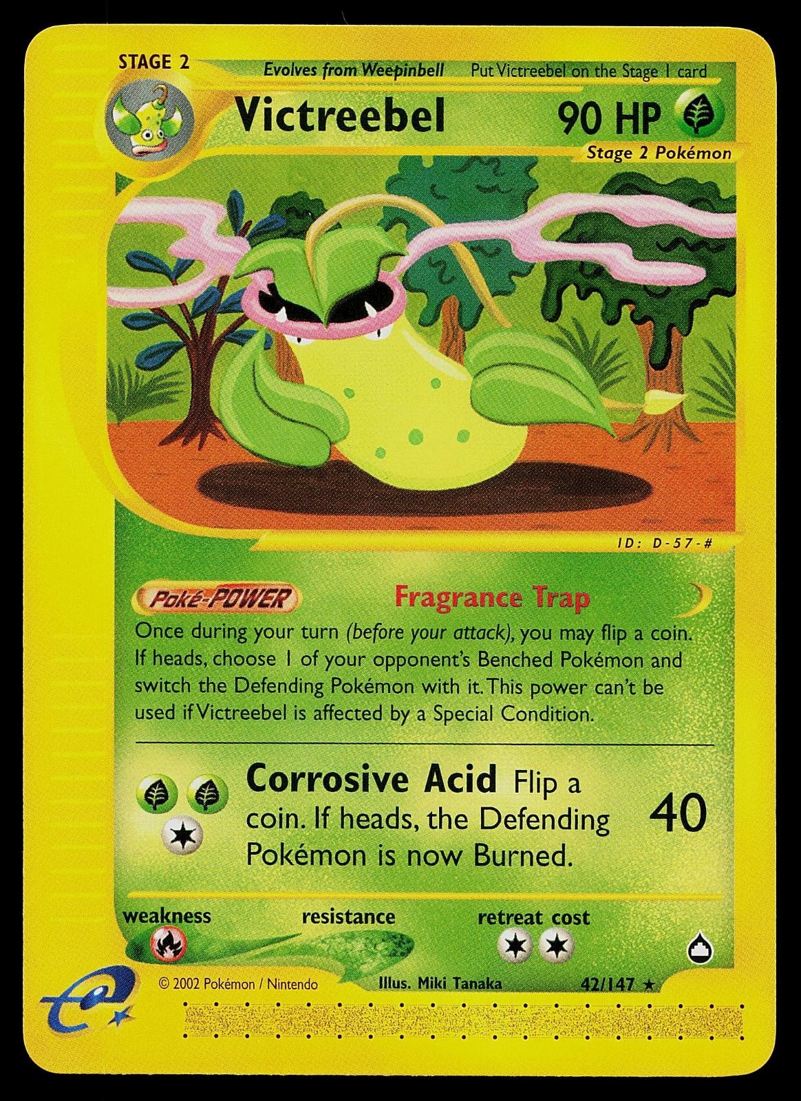 Pokemon Card - Victreebel Aquapolis 42 Rare
