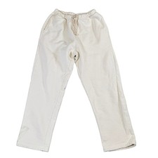 Mooji Mooji Cream Fleece Sweatpants Small Made in USA Joggers Relaxed Fit