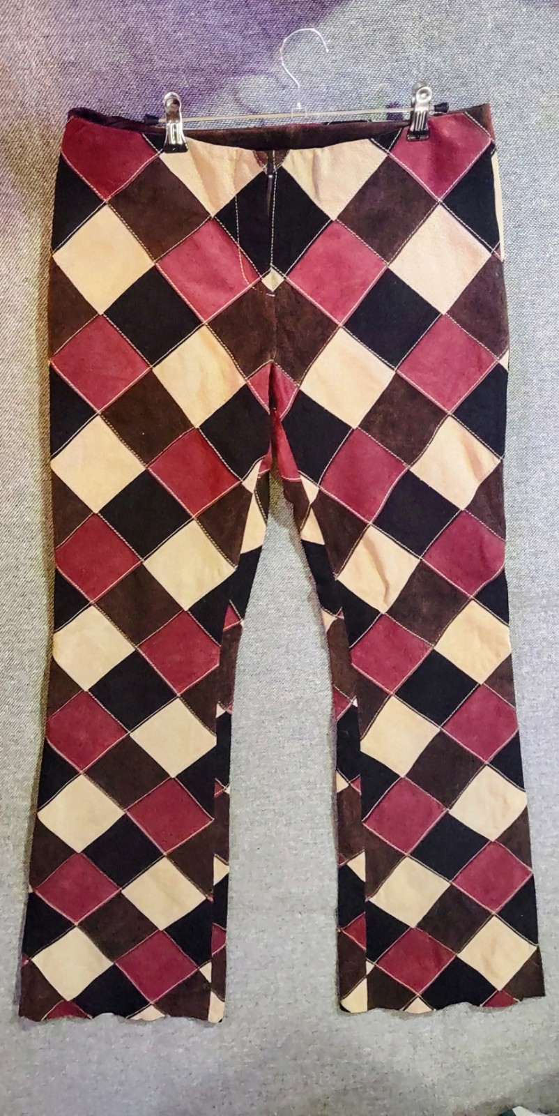 Vintage Micheal Hobarn Suede Patchwork Pants size… - image 7