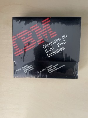 IBM 5.25 DISKETTE 2HC DOUBLE SIDED HIGH CAPACITY 40 TRACK 10 PACK SEALED BOX NEW