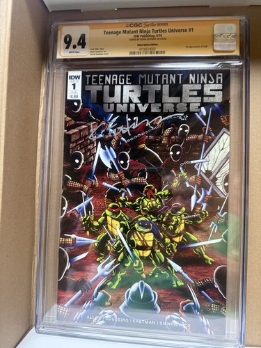 TMNT Universe 1 Sub Edition CGC 9.4 SS 2016 1st App Of Zodi Signed K. Eastman - Afbeelding 4 van 9