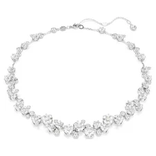 Swarovski Crystal Constella Necklace, Round Cut, White, Rhodium Plated 5722472