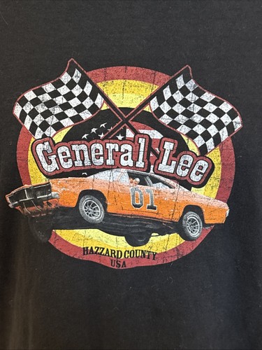 Dukes Of Hazzard, General Lee Dodge Charger '69 T-Shirt Sz Lge (42/44) Black - Picture 2 of 7