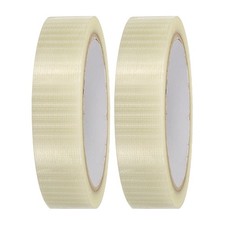 2 Rollen Glasfaserklebeband, 15/16"x21,9yd f&uuml;r Verpackung