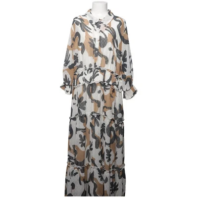 ASOS Design, Maxikleid, Größe: 50, Weiß/Braun/Schwarz, Polyester, Print #g5r - Bild 1 von 4