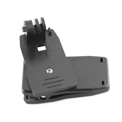 Action Camera 360° Rotation Backpack Hat Clip Clamp Mount For GoPro SJCAM EKEN f