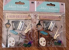 New Orleans Travel Mardi Gras Jolee's Boutique  Scrapbook Stickers 2 Packs New