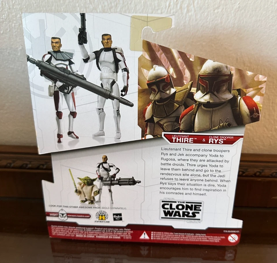 Star Wars The Animated Clone Wars 2009 Lt. Lieutenant Thire & Clone Trooper Rys Foto 2 de 3