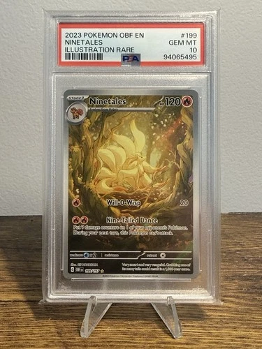 Ninetales 199/197 SV03: Obsidian Flames Illustration Rare - PSA 10