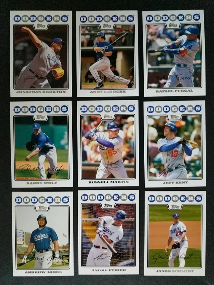 2008 Topps ~  L. A. DODGERS ~ 30 Card Team Set w/ Update - No Clayton Kershaw RC - Image 3 of 4