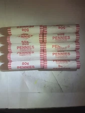 10 Rolls OBW 2025 Lincoln Shield Pennies 5 Rolls Denver & 5 Rolls Philadelphia 