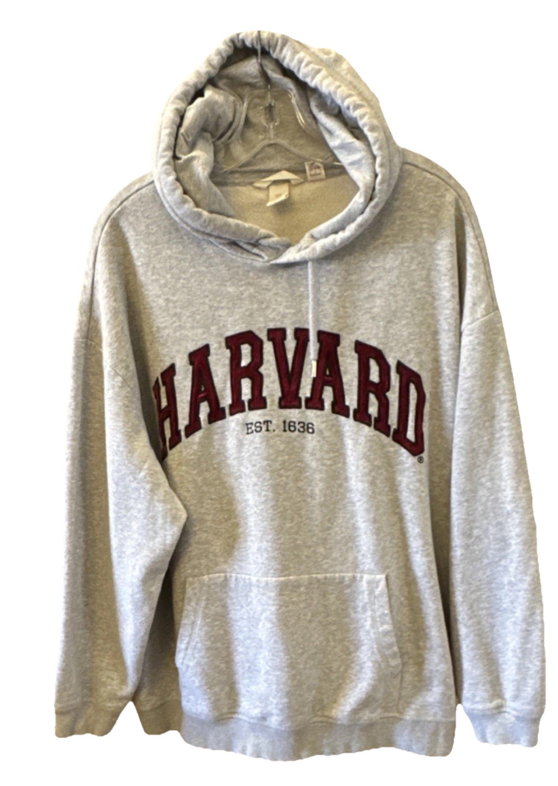 Harvard Crimson University Gray Hoodie Sweatshirt XL Collegiate Fan Apparel