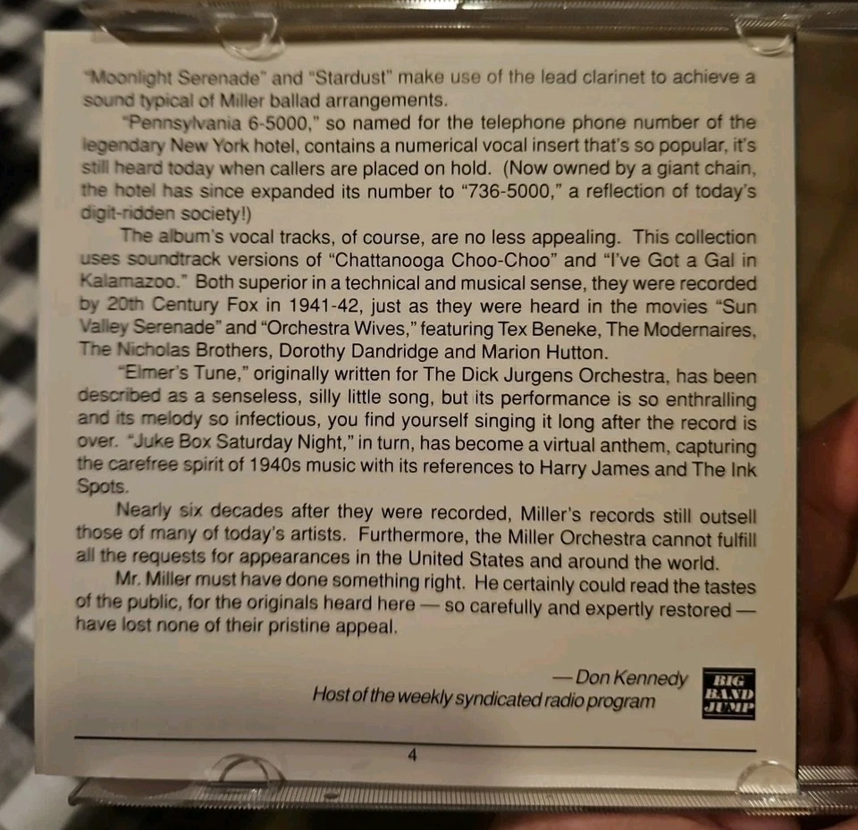 In the Mood - Original Recordings - Audio CD - VERY GOOD - Glenn Miller Foto 2 de 4