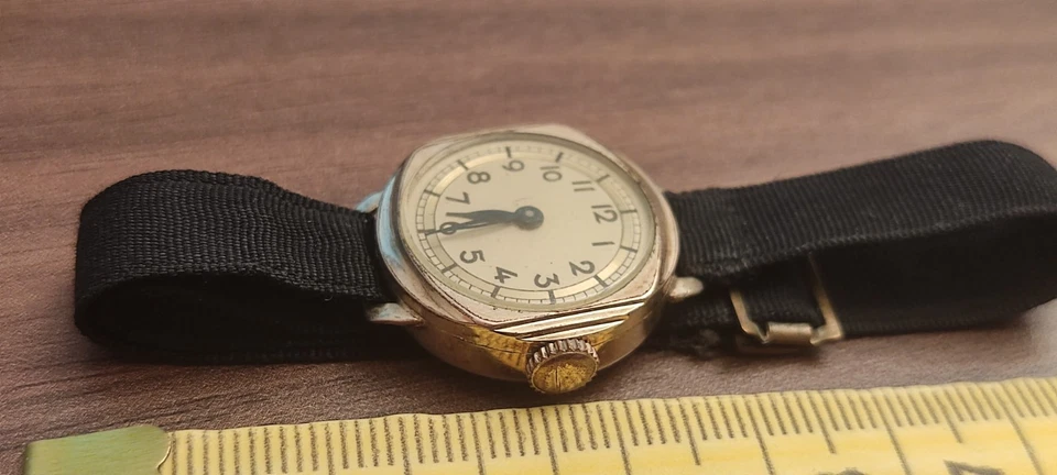 AHO 10 Mikron Damenuhr Golddouble, Walzgold Vergoldet, Vintage Alt Rar Sammler - Bild 2 von 4