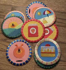 HEY DUGGEE Iron-On Patches Set of 5 - Handmade Appliqué Badges - Brand New