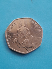 Beatrix Potter Anniversary 2016 Squirrel Nutkin 50p coin Fifty Pence BP2