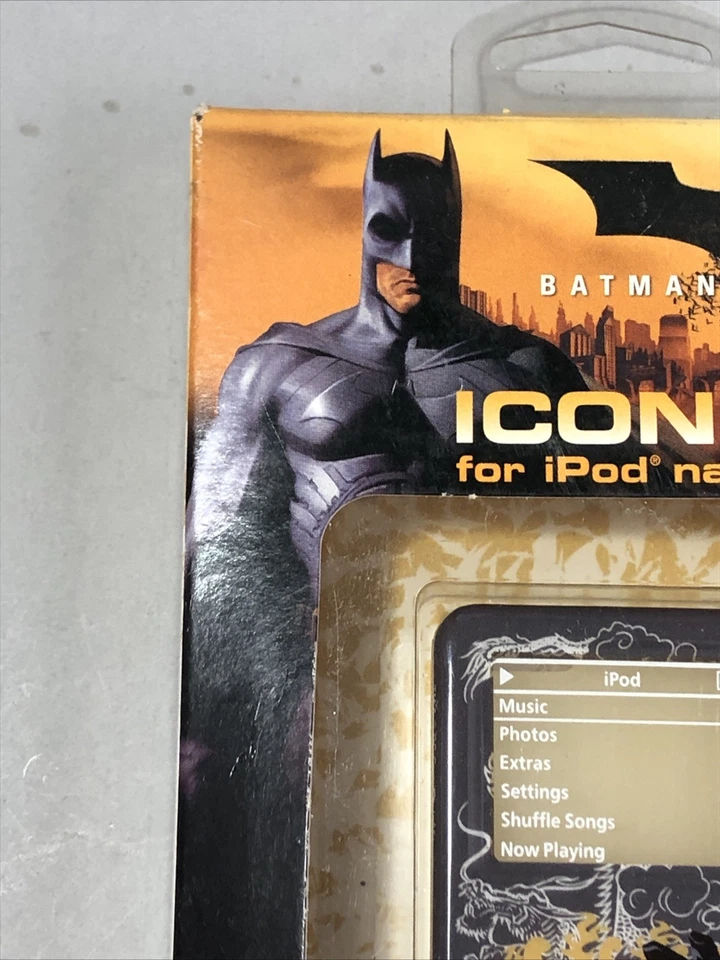 Cubierta Iconz Batman Begins 2005 de colección para iPod Nano nueva sellada rara Foto 2 de 4