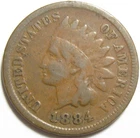 1884 Indian Head Cent - #11444-20