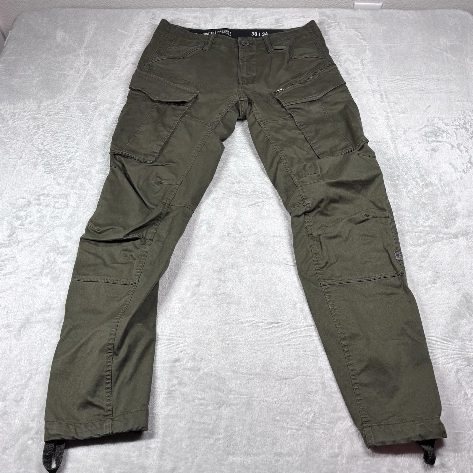 G-Star Rovic Zip Cargo Pants Trousers Men’s 32x32 (Tag 30x34) Tapered 3D Green