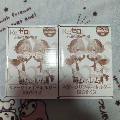Re: ZERO -Starting Life in Another World- Pair Clear Keychain BIG SIZE 2er Set