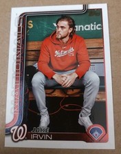 2025 Topps Series 1 Golden Mirror Image Variation Jake Irvin #197 Nationals SP