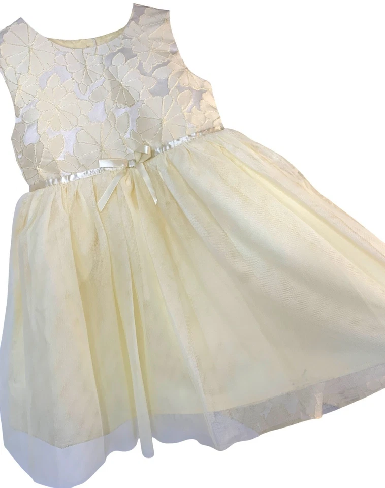 NWT Blueberi Boulevard Girls 2-Piece Yellow Dress & Coat Set Size 6 RAA10418 - Image 3 of 4