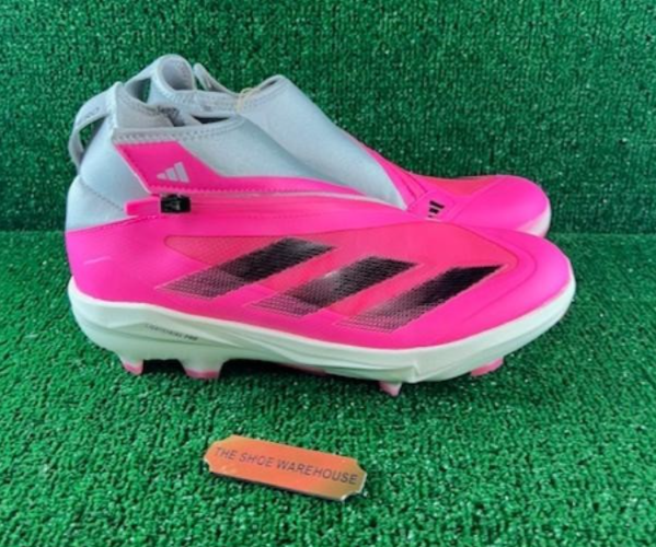 Adidas Adizero Impact+ TPU Baseball Cleats Men\'s Size 13 Pink Gray IF3353 SZ 9.5M Adidas Adizero Impact+ TPU Baseball Cleats Pink Gray  main image 3