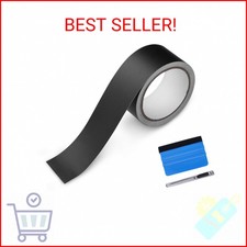 LZLRUN Free Tool Kit Matte Vinyl Tape for Black Out Chrome Delete Window Trim Do