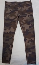 Camouflage leggings Matty M Womens Size Large Brown Olive Camo Made In USA