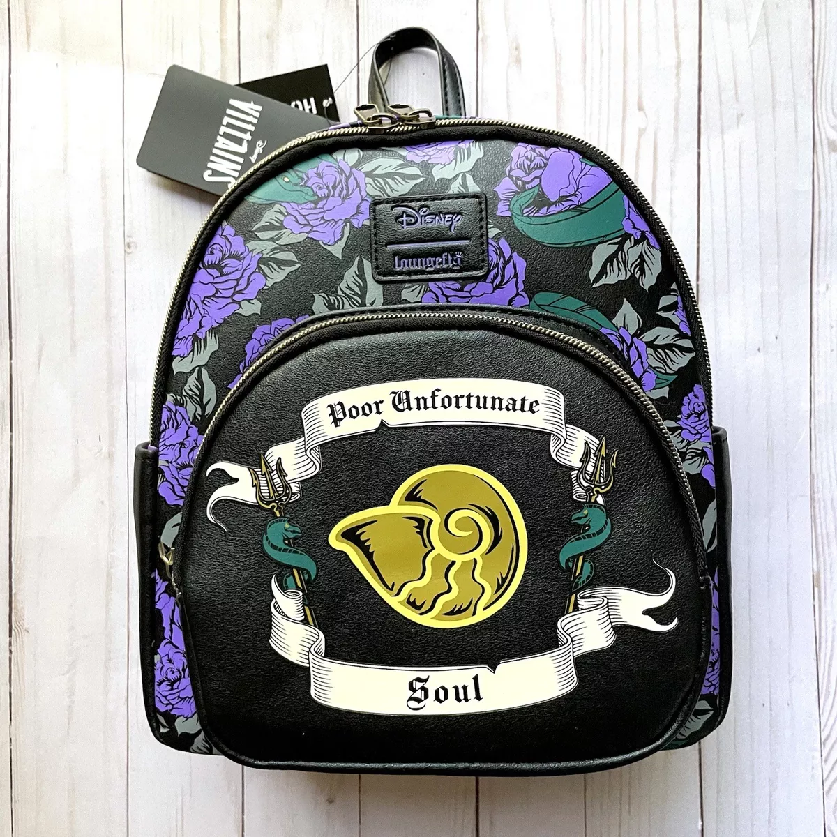 Loungefly Disney The Little Mermaid Ursula Floral Mini Backpack