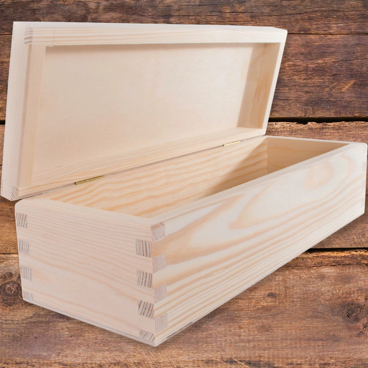 Rectangular cheap wooden box
