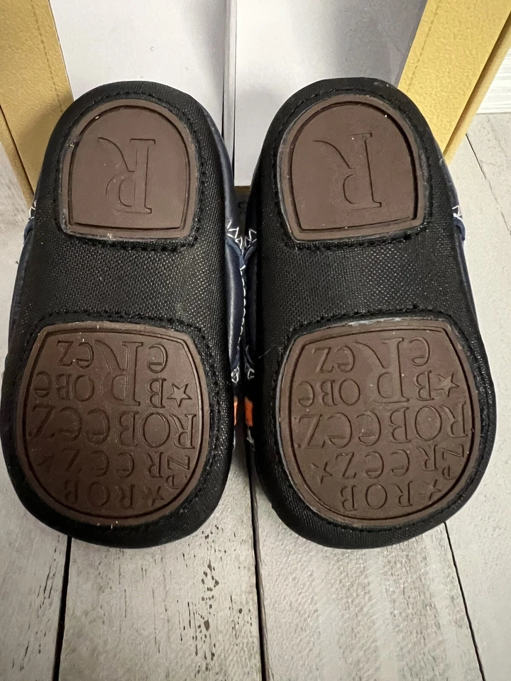 Robeez Mini Shoez, Zapatos de Bebé Azul Marino Talla 2 (3-6 Meses), 3 (6-9 Meses) Foto 4 de 4