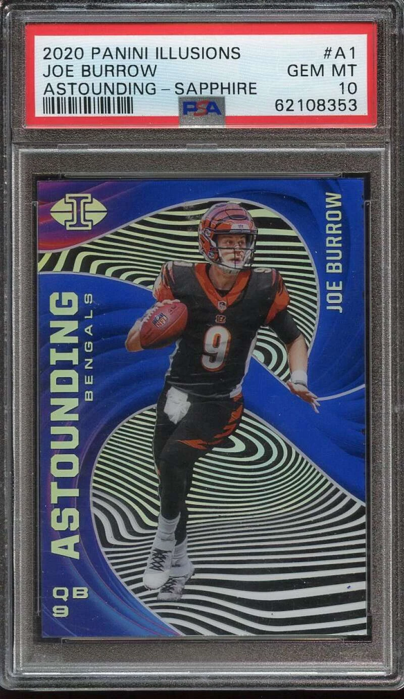 Joe Burrow Panini Illusions Astounding #A1 Sapphire