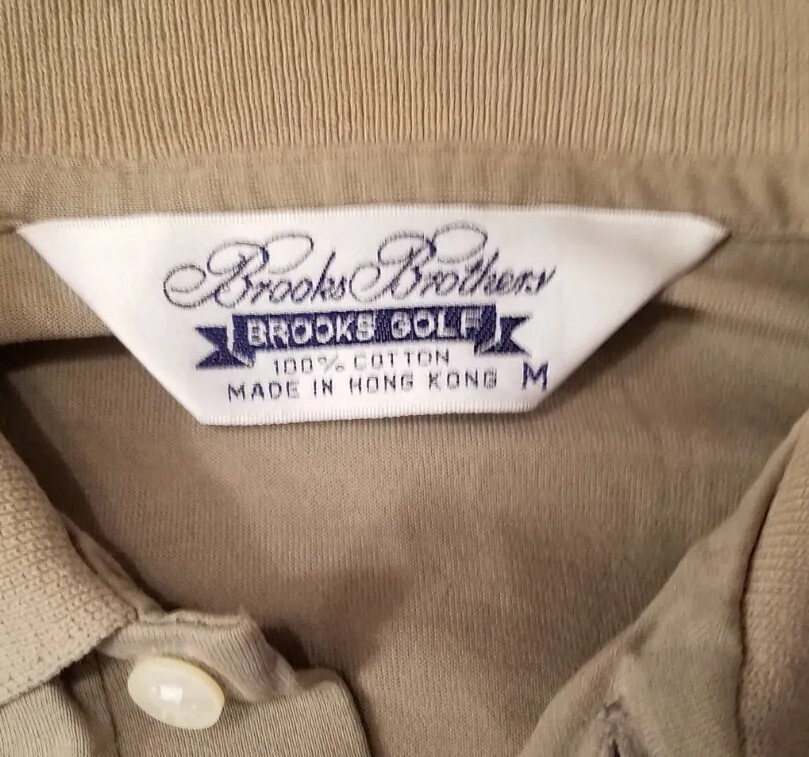 Brooks Brothers 100% 1818 Golf Polo Shirt Cotton Mens Medium Short Sleeve thumbnail 5