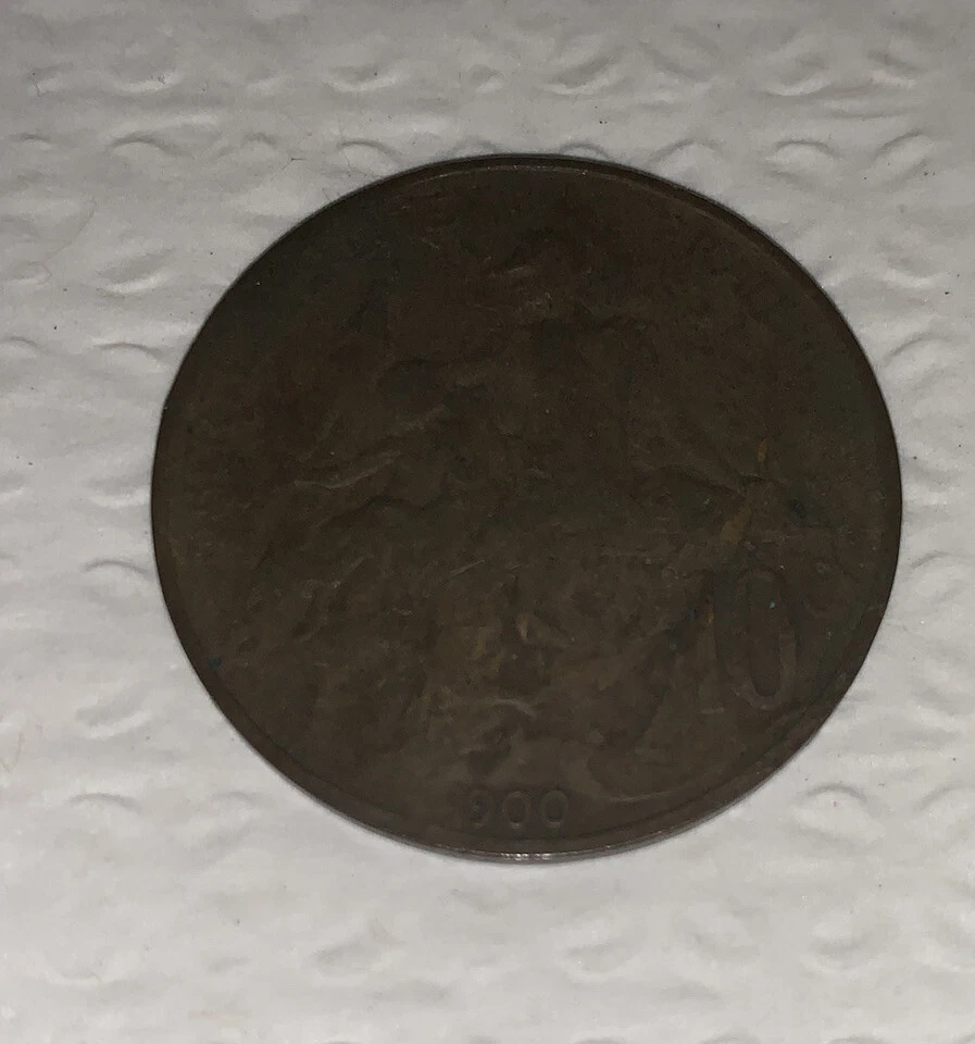 Moneda de 10 C de la República Francesa de 1900 de segunda mano Foto 4 de 4