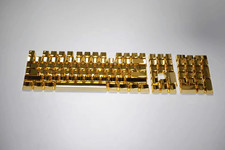 Electroplated Gold Imitation Metal Keycaps AB...