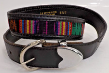 SW style Colorful Western 1½ width Belt - Size 38 Genuine Leather Made in USA