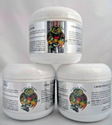 3 Bottles of Essence de Beaute Collagen & Vitamin E Face and Body Cream 4oz
