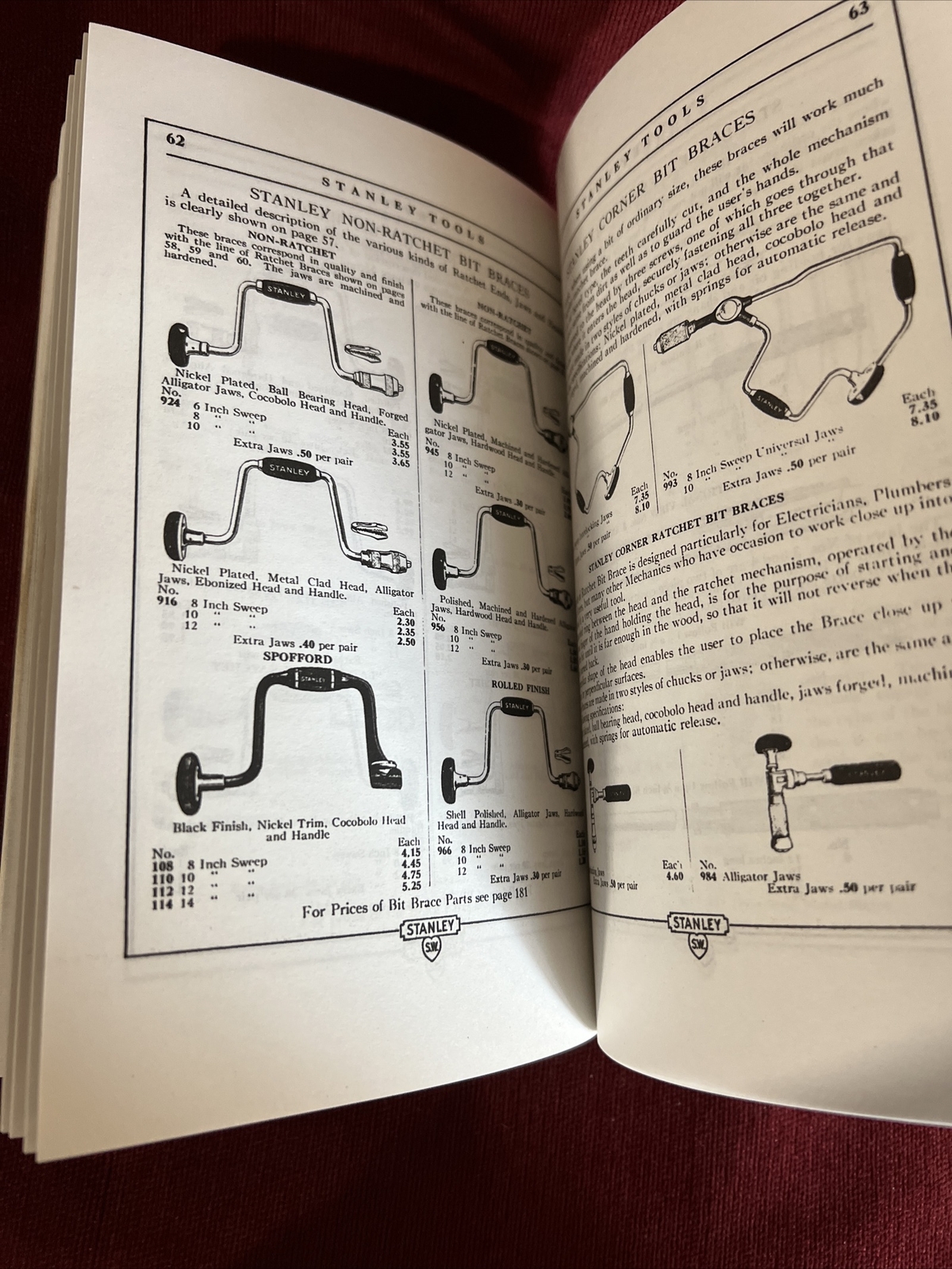Early 20th Century Stanley Tools Price Guide, Jack P. Wood, PB, 1909