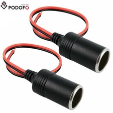 2x Zigarettenanzünder Buchse 12V LKW Auto KFZ Einbau Steckdose Adapter Kabel DE