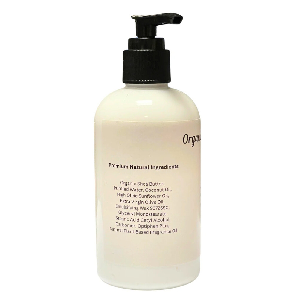 Handmade Body Lotion w/Organic Shea Butter & Coconut Oil - Cool Fresh Aloe 9 oz