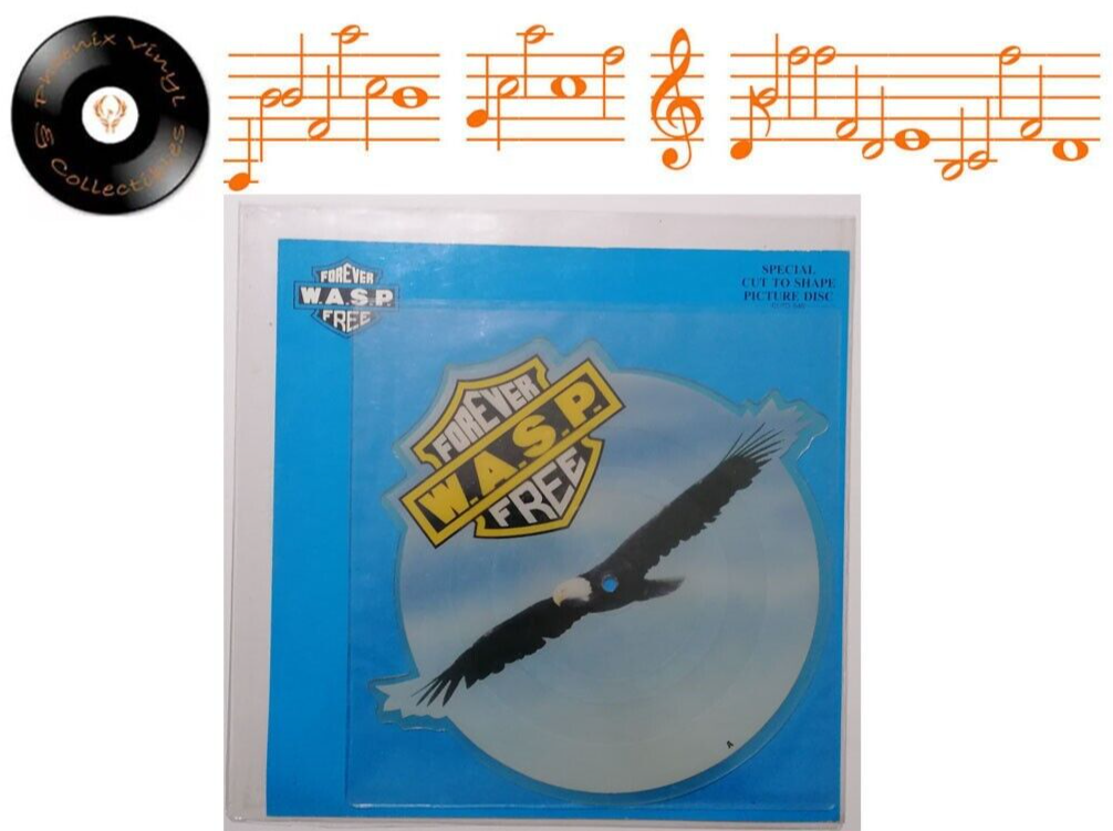 W.A.S.P. Forever Free Shaped Picture Disc - VG+