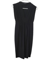 Norma Kamali Little Black Sleeveless Cocktail Classy Dress Women's S D26