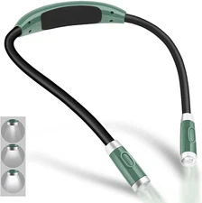Rechargeable 4 LED Neck Reading Light, Book Lights for Reading in Bed, 3