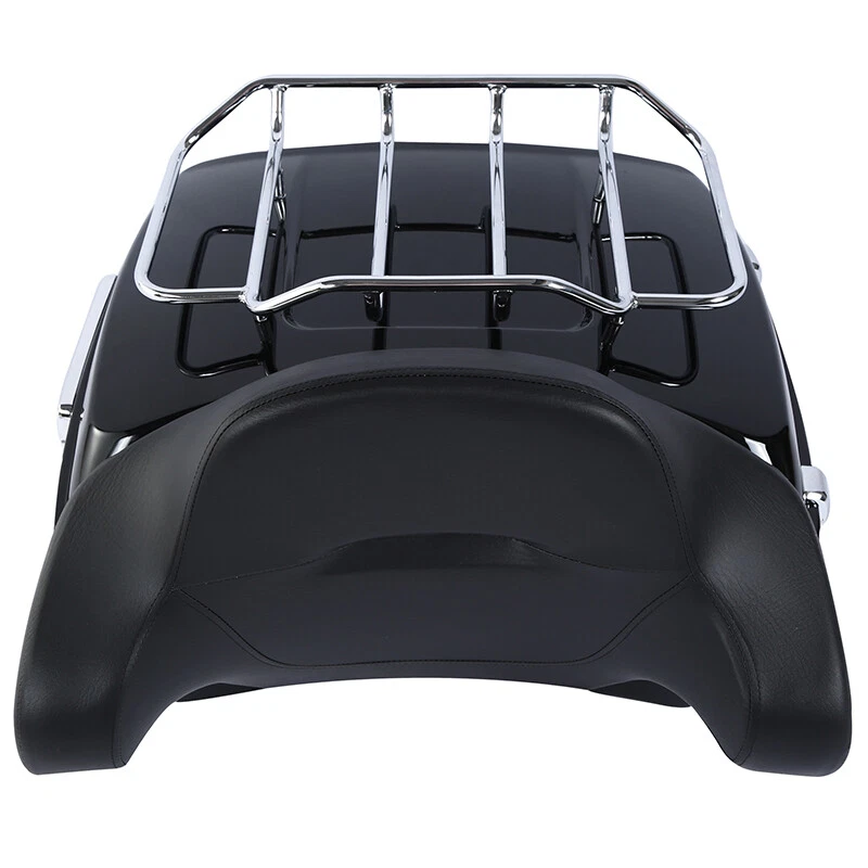 Soporte de respaldo de maletero King apto para Harley Fatboy Lo 2008-2016 Foto 4 de 4